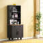 Armoire de rangement Farmhouse avec tablettes réglables-1104944137