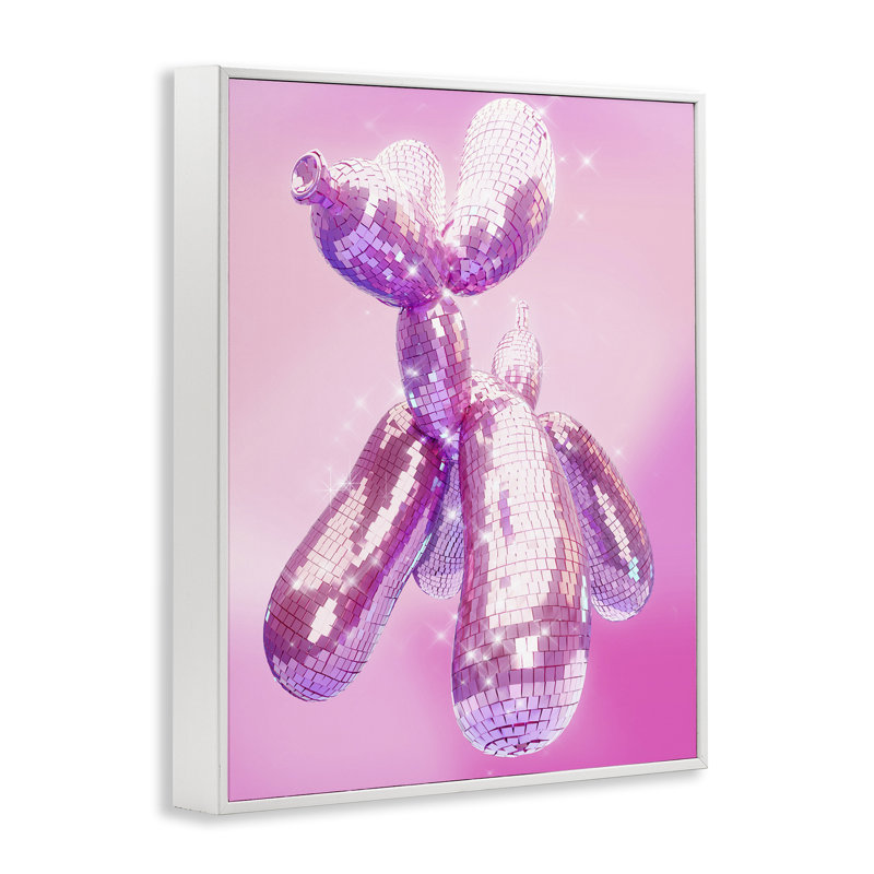 «Balloon Dog», art giclée par Ziwei Li, Estampe numérique encadrée blanc bord de mer, H 30 po x l 24 po