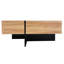 Table basse Hearth & Haven Wallace avec 4 compartiments de rangement cachés, brun