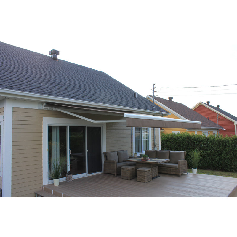 Auvent de patio Brasilia Athena, Bombay, H 9 po x l 120 po x P 100 po, Droite