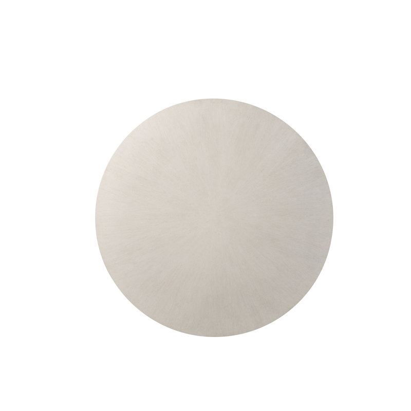Carino Round Oak Dining Table, Frost