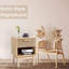 Table de chevet Boho, petite table de bout, table de chevet avec tiroir et tablette ouverte