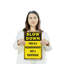 Enseigne en plastique 10 po x 14 po Slow Down This Is a Neighbour Rac Rac