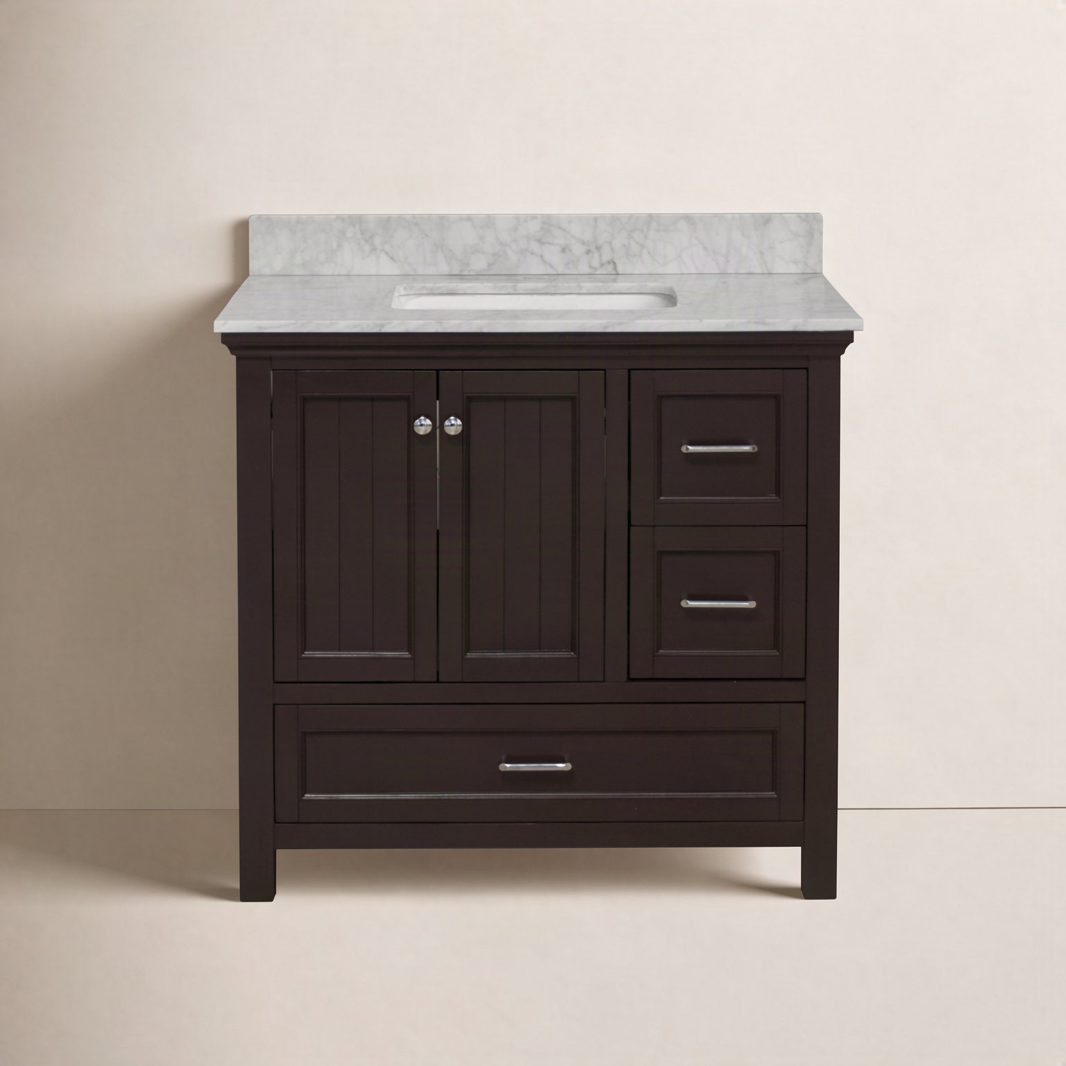 Maven 36'' Single Bathroom Vanity, Chocolate