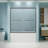 56"-60" W X 58" H Double Sliding Bathtub Shower Door, Semi-Frameless Bypass Tub Door, 1/4" (6Mm) Tempered Glass With Explosion-Proof Film, Adjustable Aluminum Alloy Frame-115606741
