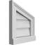 Half Peaked Right Surface Mount Signature Urethane Non-Functional Gable Vent Primed Tan-101729319-122092502