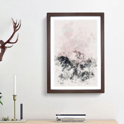 The Pink Mountain - Single Picture Frame Print on MDF