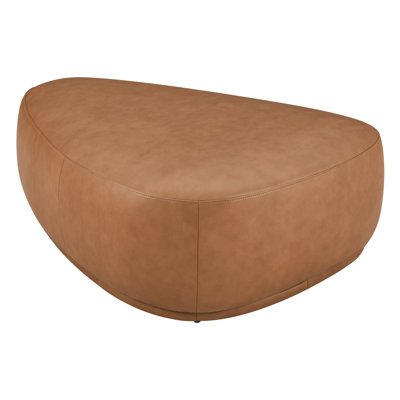 Adna 44" Genuine Leather Triangular Ottoman