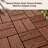 WPC Interlocking Deck Tiles 25 Pieces - Embossed 8 Panel Light Brown for Easy Installation and Durability