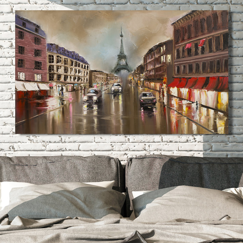 « paris », reproduction d’art sur toile tendue, H 36 po x l 60 po x P 1,5 po