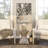 Bernardino Mother of Pearl Shell Handmade Hourglass Shaped Side End Accent Table-2140937923