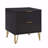 Dumbo 20" W Modern 2-Drawer Fluted Nightstand in Black-1895428232
