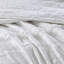 Ensemble de literie réversible blanc chic, volants en microfibre de coton, style pour la maison
