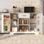 Garde-manger de 45,7 po de largeur avec portes doubles, tablettes réglables et grand tiroir.-342289205-458506403