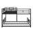 Twin over Full  Space-Efficient L-Shaped Metal Bunk Bed-114355455