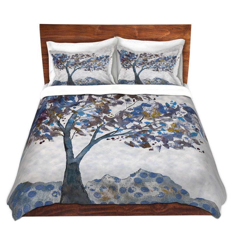 Ensemble de housse de couette pour grand lit DiaNoche en microfibre par Ruth Palmer - Arbre avec motif