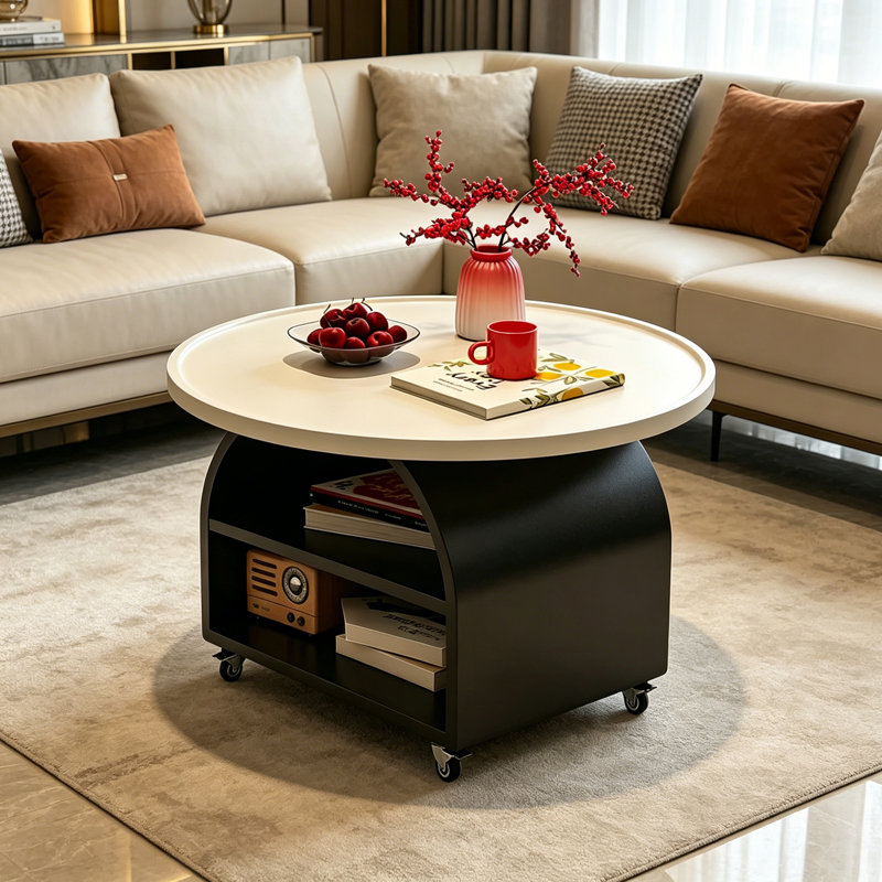 1 table basse simple, H 18,5 po x L 27,55 po x l 27,55 po, Blanc