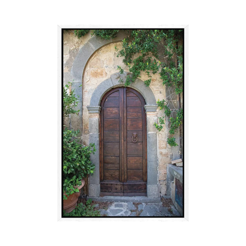 Venice Doorway by Aledanda - Print on Canvas, White Framed, 66.04 cm H x 45.72 cm W