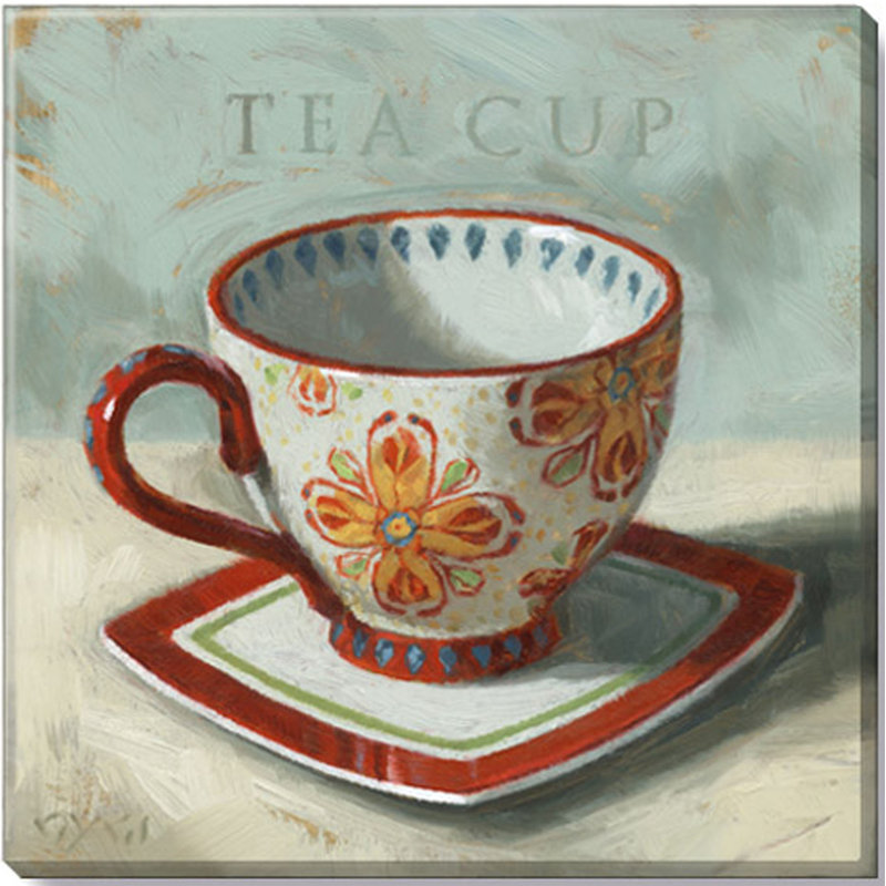 «Red Teacup Giclee» par Darren Gygi, reproduction sur toile tendue, H 20 po x l 20 po x P 1 po