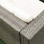 Ensemble de conversation modulaire en osier avec coussins 4 pièces Bernadea-1009170061