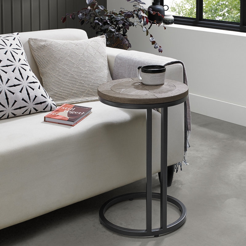 MONROE SILVER GREY SOFA TABLE