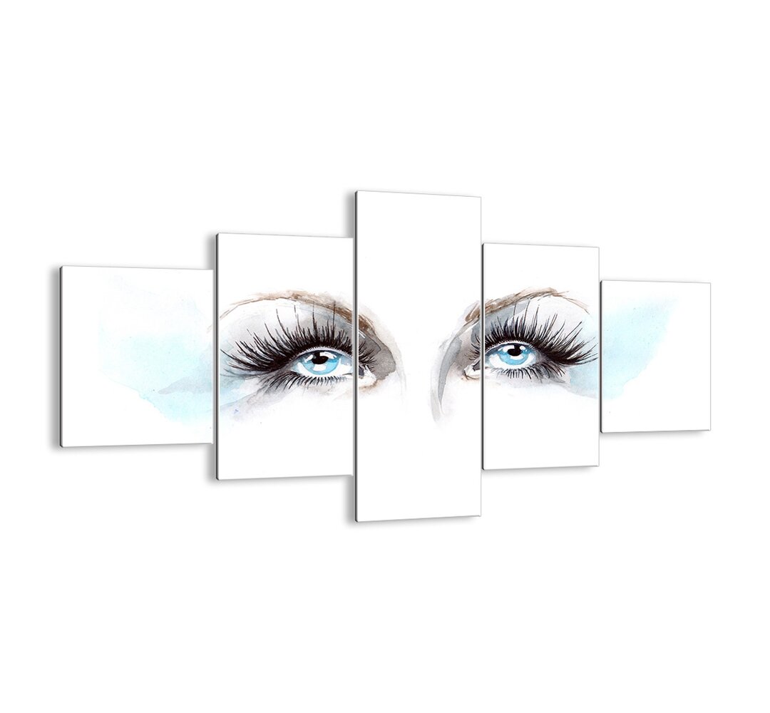 5-tlg. Glasbilder-Set Angel's Eyes