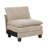 Modern Contemporary 4-Piece Modular Sectional Plush Comfort Taupe Chenille Upholstery Living Room Furniture Durable Plywood