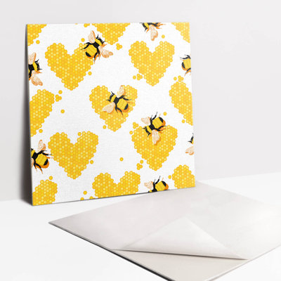 Nimitz 30cm x 30cm PVC Mosaic Tile in Yellow