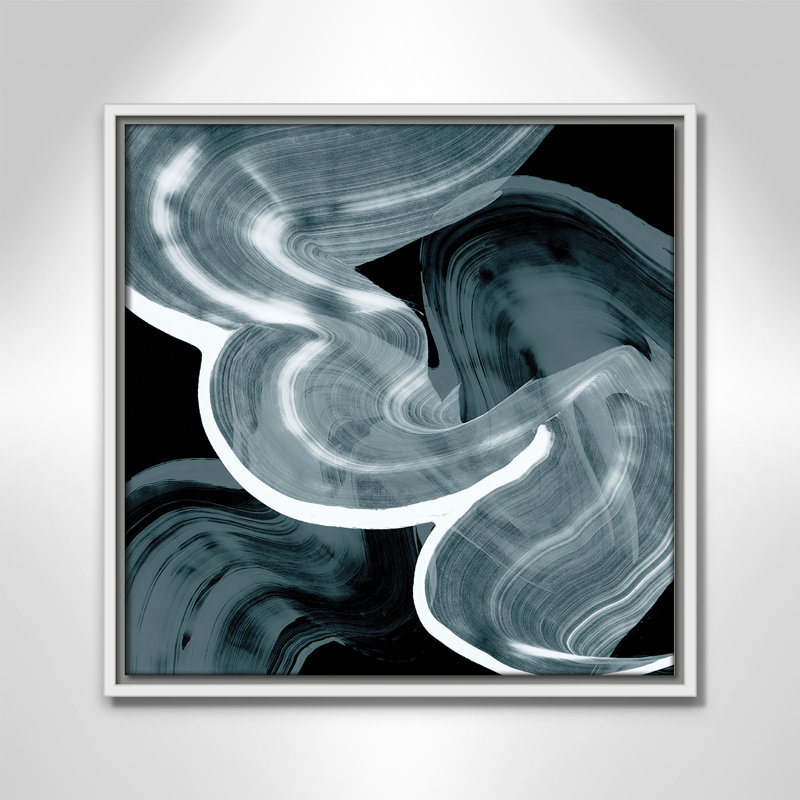 «Swirl III Print» par Casa Fine Arts, Blanc, H 17,5 po x l 17,5 po