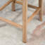 2 tabourets de bar rembourrés, couleur crème, siège d'une hauteur de 30 po, pivotant à 180 °, pieds en bois d'hévéa, tabourets de 2 chaises de hauteur, rembourrés et