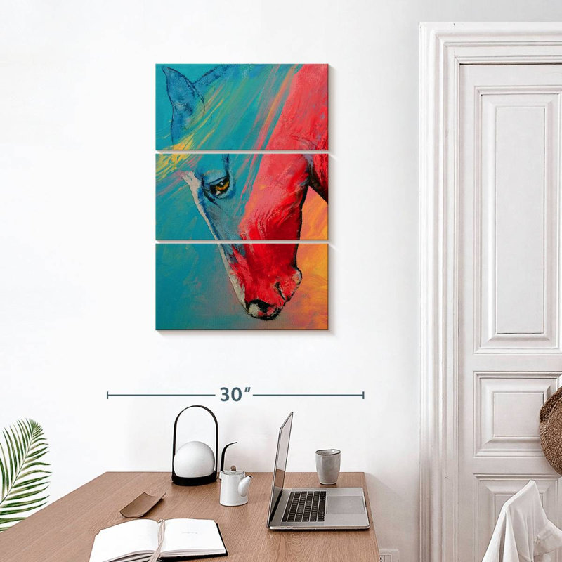 Brampt Multi Color Horse, 32" H x 20" W