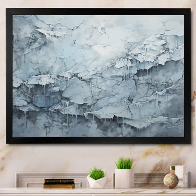 Carte du monde glaciaire sur toile