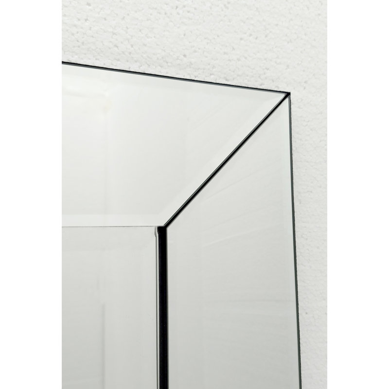 LARA Glass Frame Venetian Wall Mirror, 120cm H x 40cm W