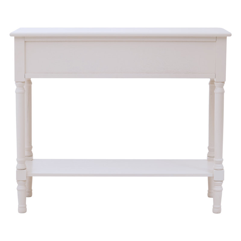 Wine 90cm Solid Wood Top Console Table
