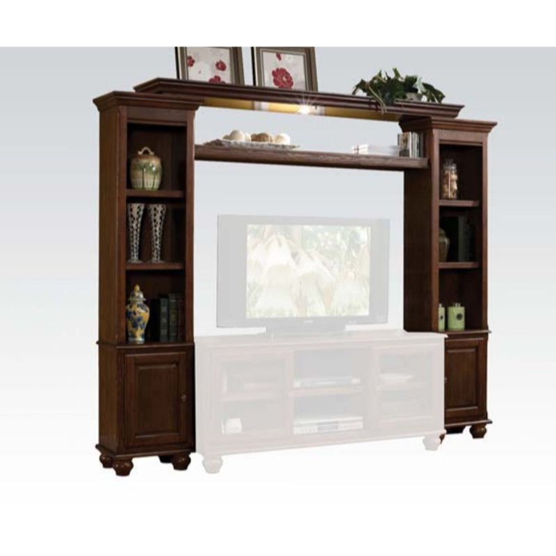 Dita Walnut Finish 96" Entertainment Center with Light Function