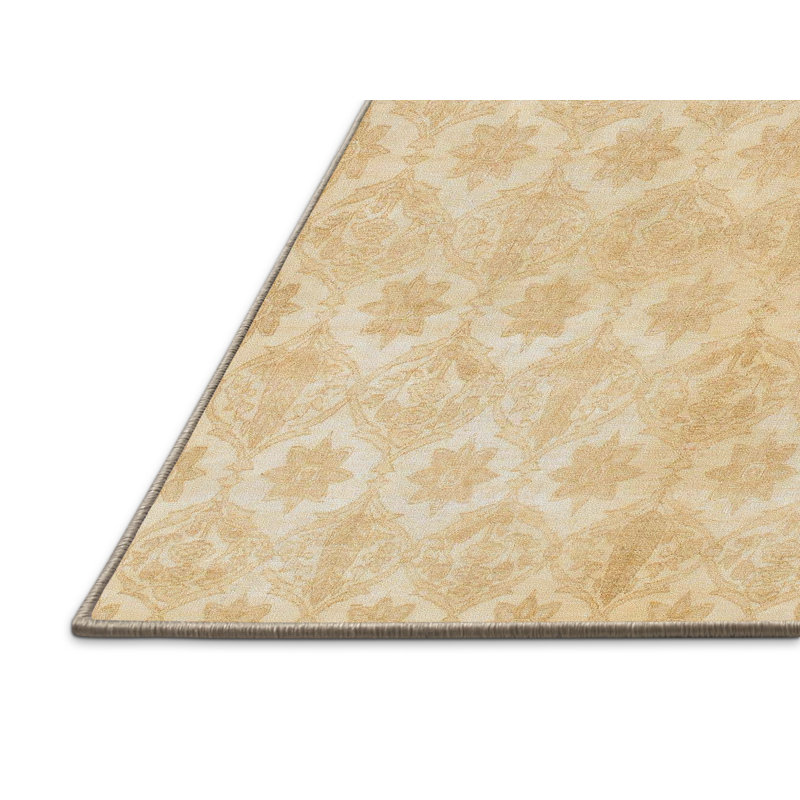 Tapis décoratif multicolore à motif abstrait, Rectangle 5 pi x 7 pi