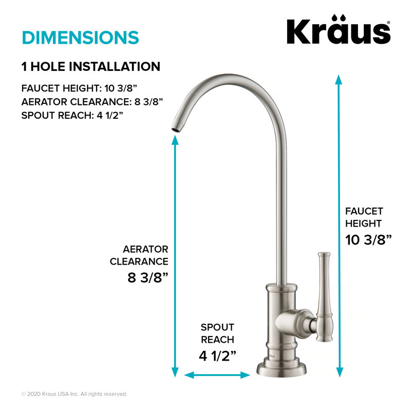Allyn™ 100% Lead-Free Kitchen Water Filter Faucet in Spot Free Stainless Steel, Spot Free Stainless Steel