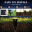 Matte Black Solar Powered Pathway Light Kit