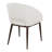 Copper Metal And White Faux Leather Contemporary Chair | Gift Idea