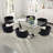 Rectangle Pedestal Dining Set with Woven Dining Chair-1258942118-1258942123-1258942125