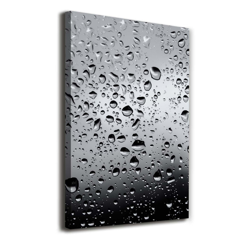 Drops Of Water - Wrapped Canvas Print