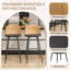 Upholstered Counter Stool with Metal Frame-1837350473-1837350472
