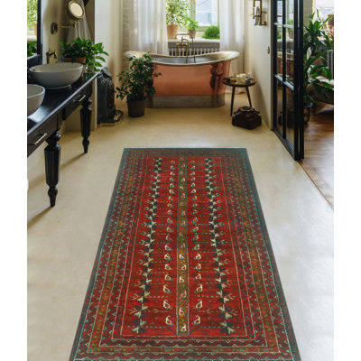 One-of-a-Kind 2'10" X 5'11" 1980s Runner Wool Area Rug in