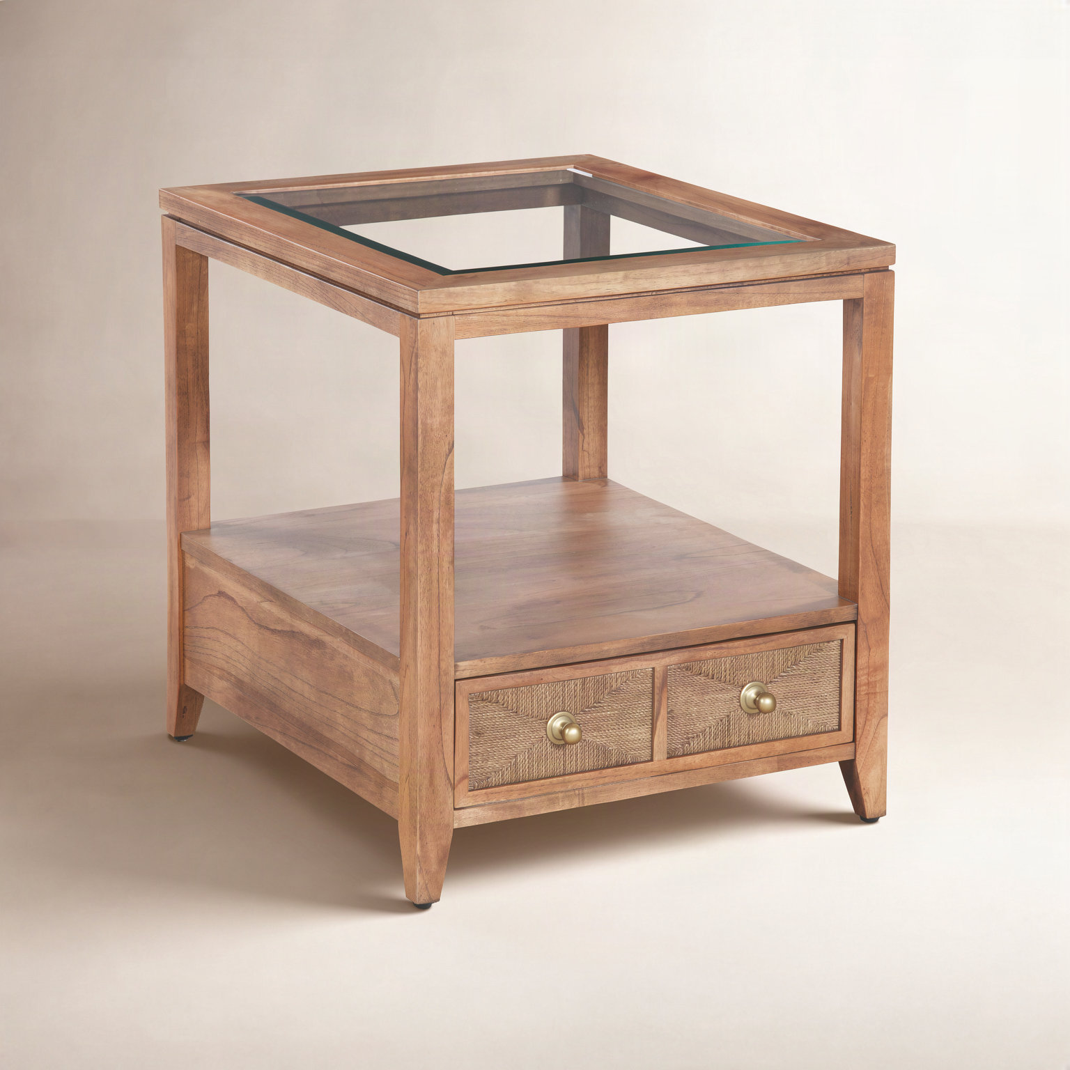 Misha 24" End Table, Aged Barrel