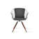 Zebra Swivel Armchair in Chrome