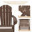Hdpe Folding Adirondack Chair With Ottoman-2017812402