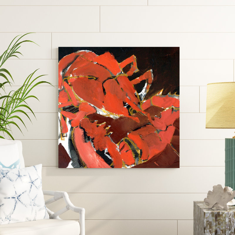 Homard abstrait V, H 36 po x l 36 po x P 1,25 po
