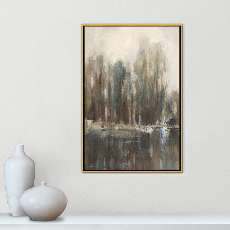 «Daily Reflections I - Landscape Version Print» par Carol Robinson, H 37,5 po x l 25,5 po, Doré