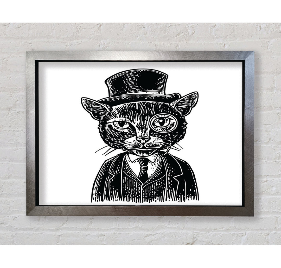 The Top Cat Monocle - Einzelner Bilderrahmen Kunstdrucke