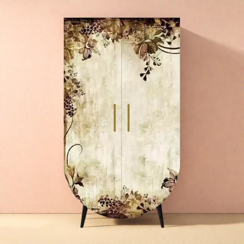 Modern Minimalist Double Door Wardrobe